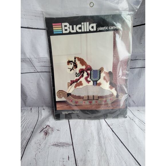 Bucilla Rocking Horse Doorstop Plastic Canvas Kit No. 5988 size 9 x 13inch Read - Picture 1 of 4